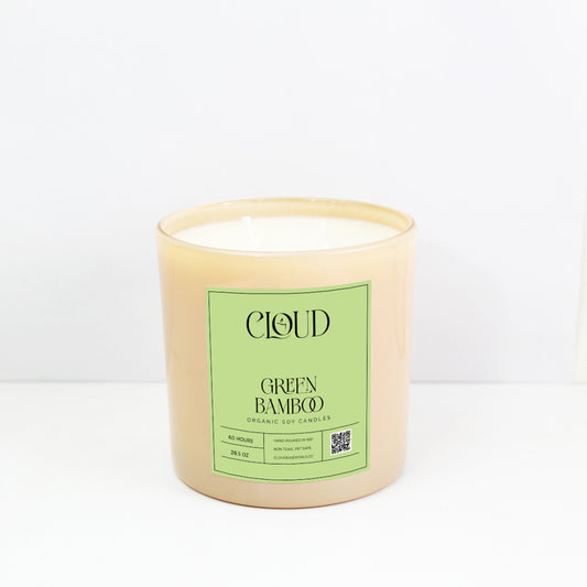 Green Bamboo big Jar Candle